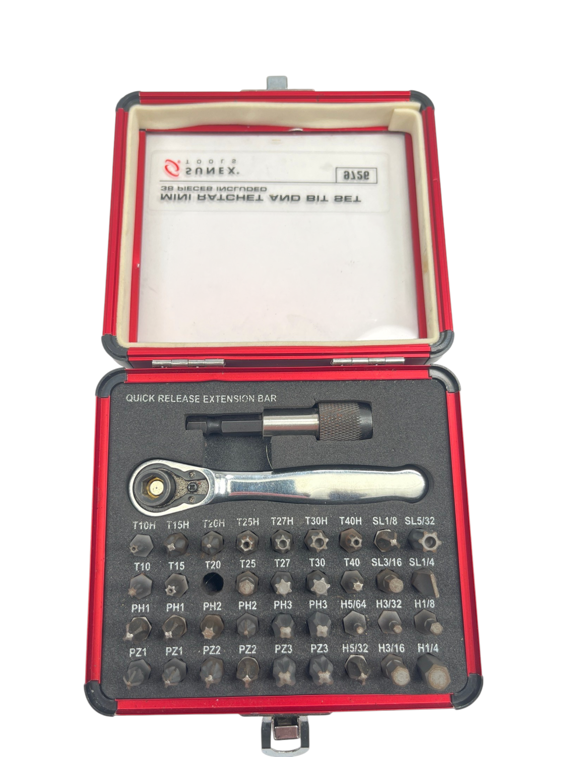 Sunex Mini Ratchet And Bit Set, 9726