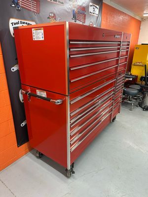 Snap On 73” Triple Bay Master Series W/ Top Chest Box