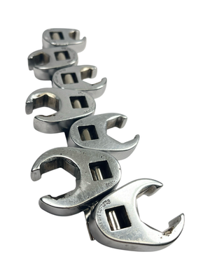 Snap On 7 pc 3/8" Drive 6-Point SAE Flank Drive® Flare Nut Crowfoot Wrench Set (3/8-3/4"), 207SFRH