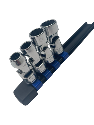 Snap On 4pc 3/8" Drive 12-Point SAE Flank Drive® Shallow Universal Socket Set (3/8-5/8”)