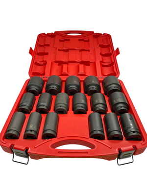 Sunex 17pc 3/4” Drive Deep SAE Impact Socket Set (1”-2”)