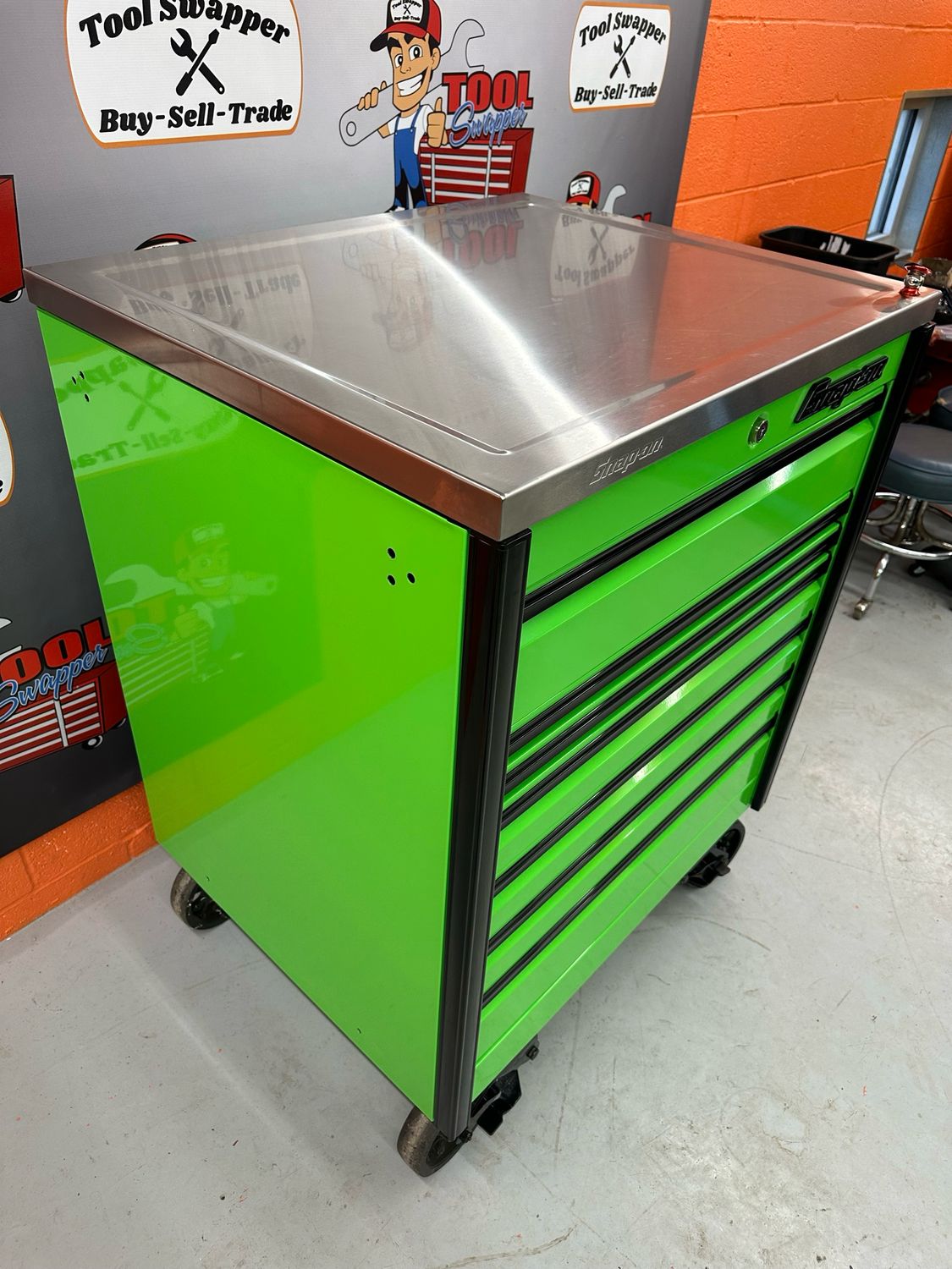Snap On EPIQ 36”Seven-Drawer Single-Bank Roll Cab & Stainless