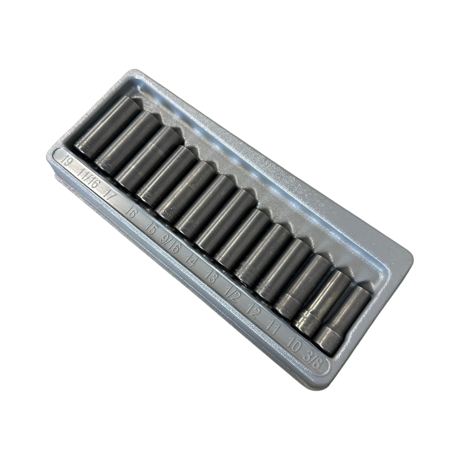 Blue Point 13 Pc. 3/8" Drive SAE/ Metric Deep Twist Impact Socket Set, 213TSFSYA