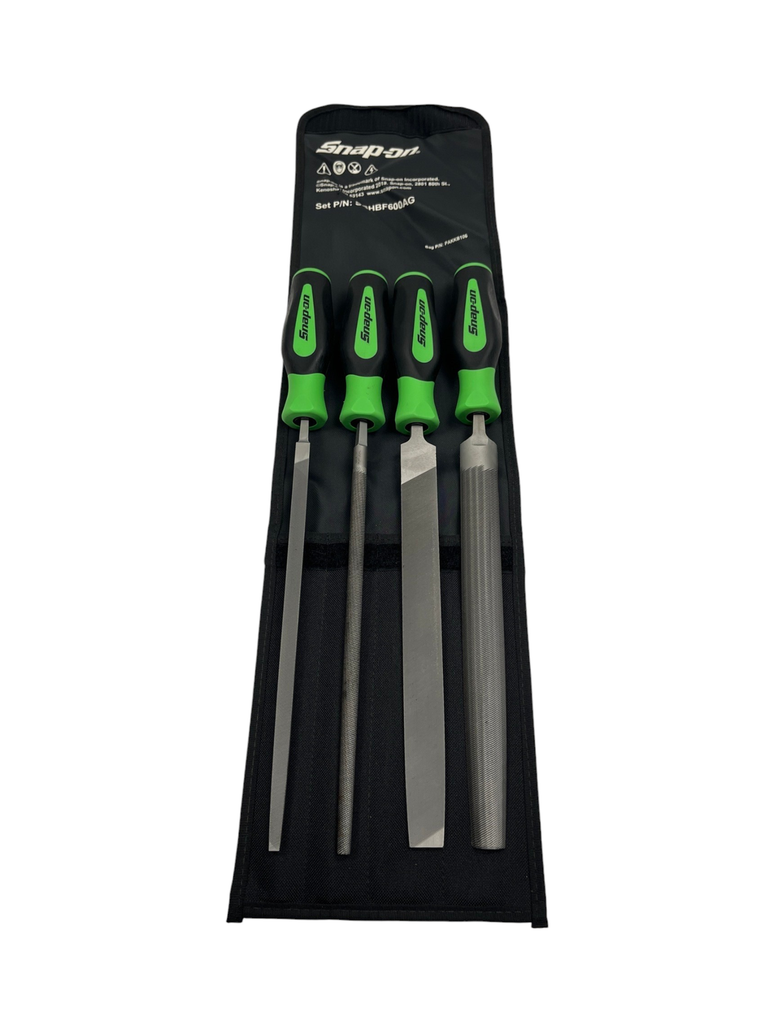 Snap On 4 pc Instinct® Soft Grip Handle Mixed File Set, SGHBF600AG ...