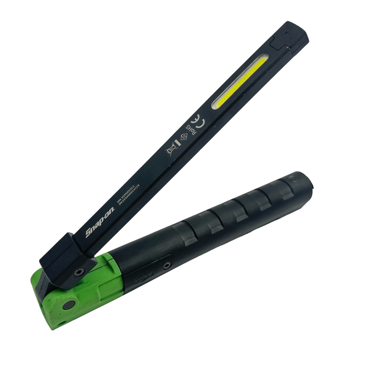 スナップオン デュアルペンライト ECPND032G グリーン Snap On Foldable Dual Pen Light 180 Degree, ECPND032G