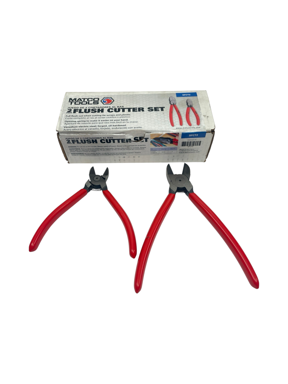 Knipex Matco 2pc Flush Cutter Set, SFCT2