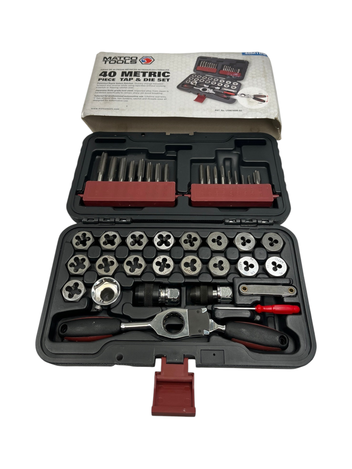Matco Tools 40 Pc. Metric Tap & Die Set, 40MTDS