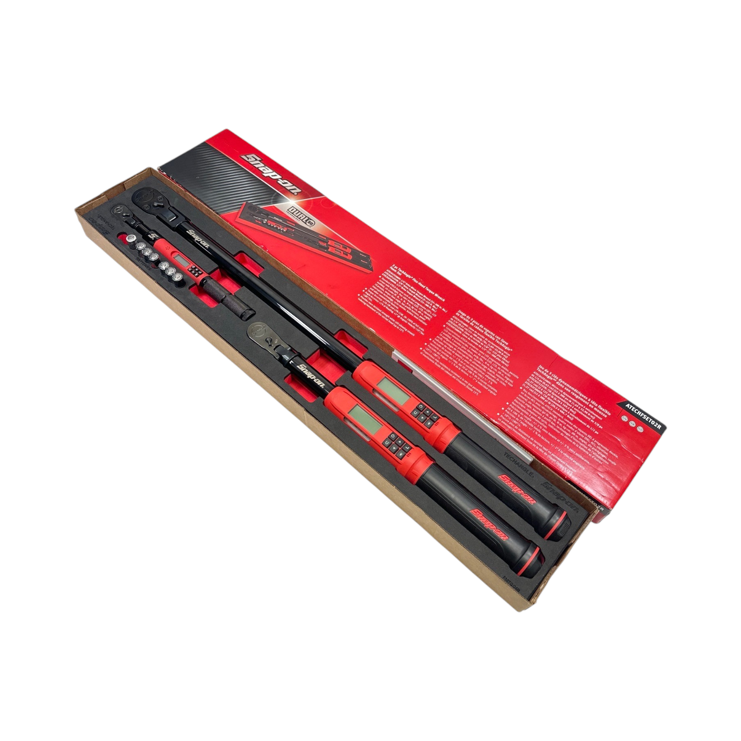 Snap On 3pc TechAngle Flex-Head Torque Wrench Foam Set, ATECHFSET02R