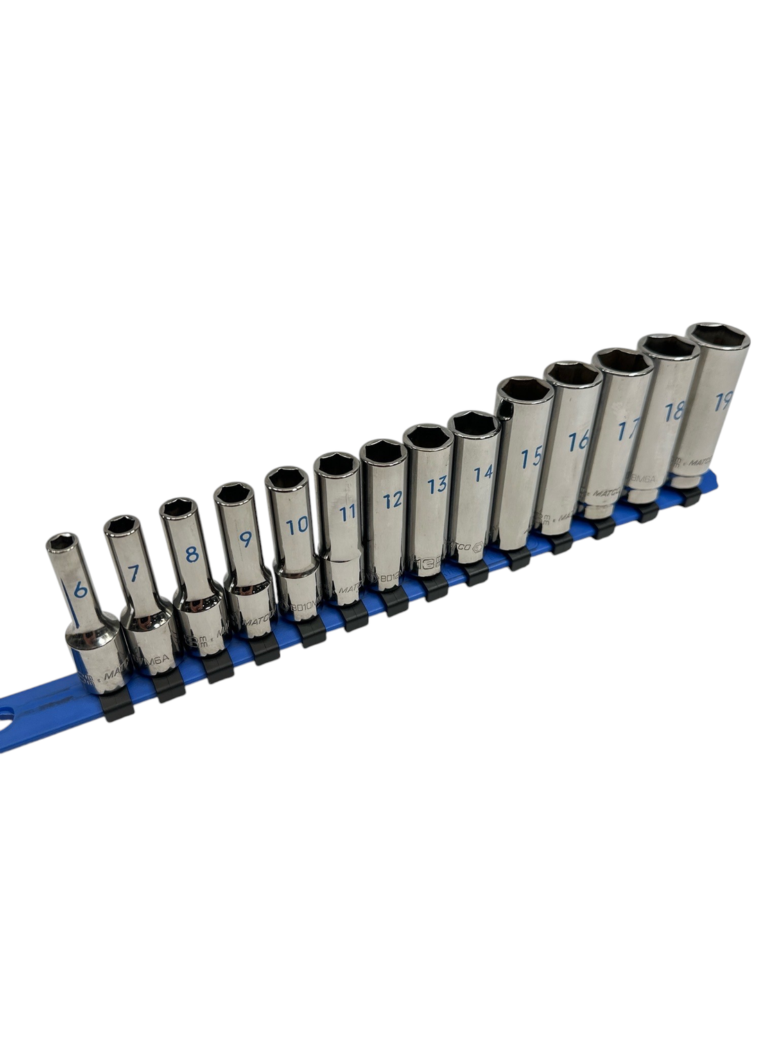 Matco 14pc 3/8" Drive Metric 6pt Universal Impact Socket Set, SBDM146TA