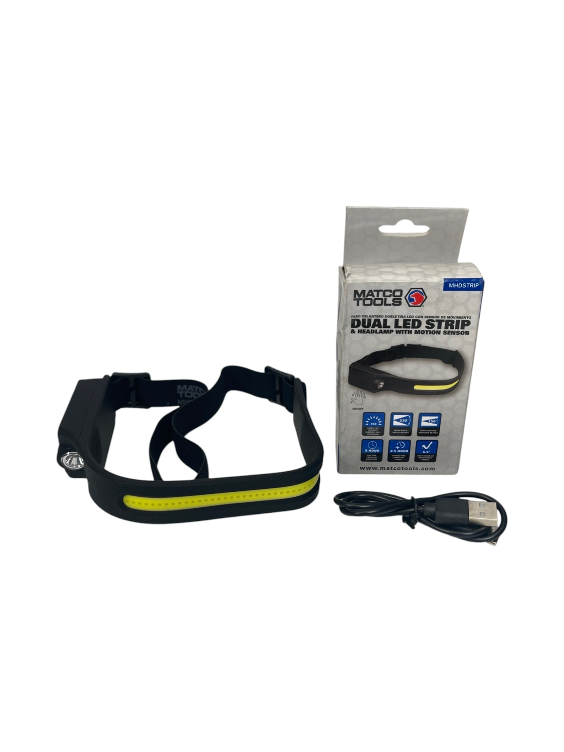 Matco Dual LED Headlamp w/ Motion Sensor, MHDSTRIP