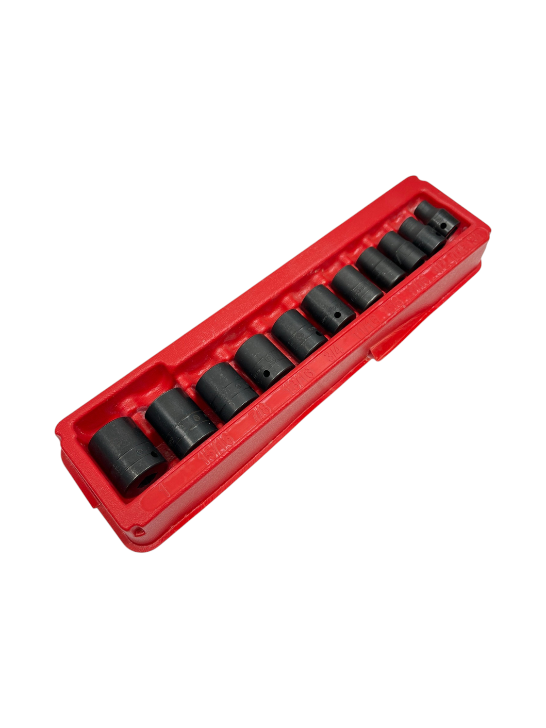Snap On 11 pc 1/2" Drive 6-Point SAE Flank Drive® Shallow Impact Socket Set (3/8–1"), 311IMYA