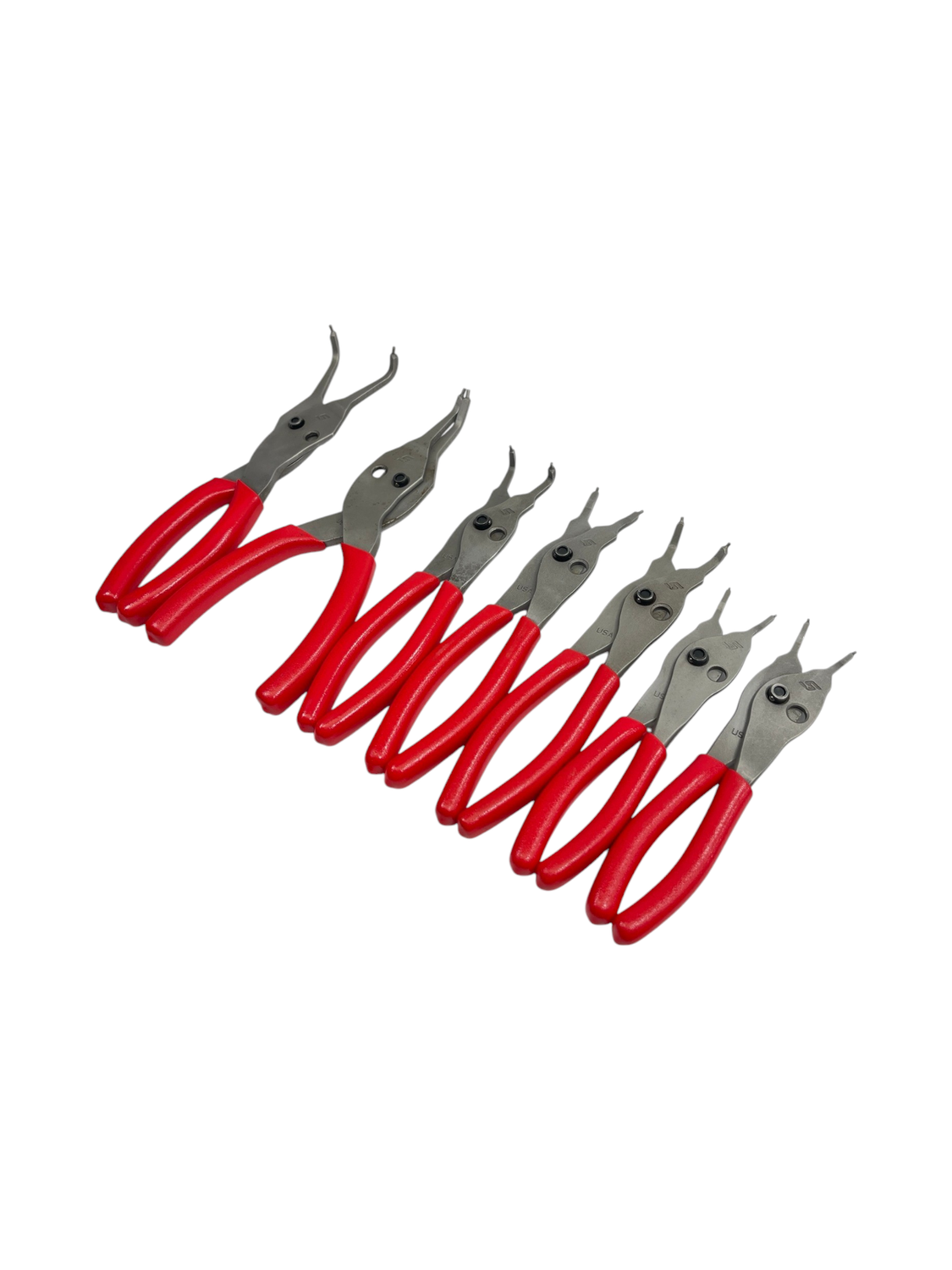 Snap On 7 pc Snap Ring Pliers Set (Red), SRPCR107 - Shop - Tool Swapper