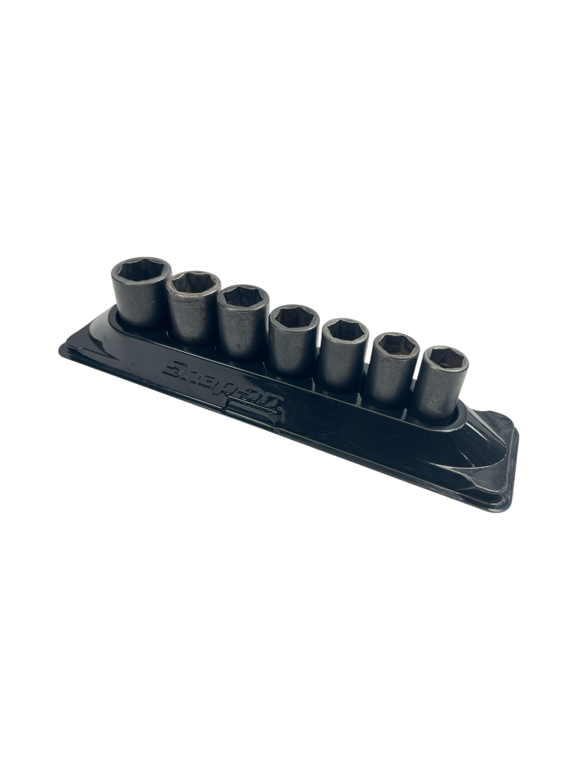Snap On 7pc 1/2" Drive 6-Point SAE Flank Drive® Semi-Deep Impact Socket Set (17-27mm)