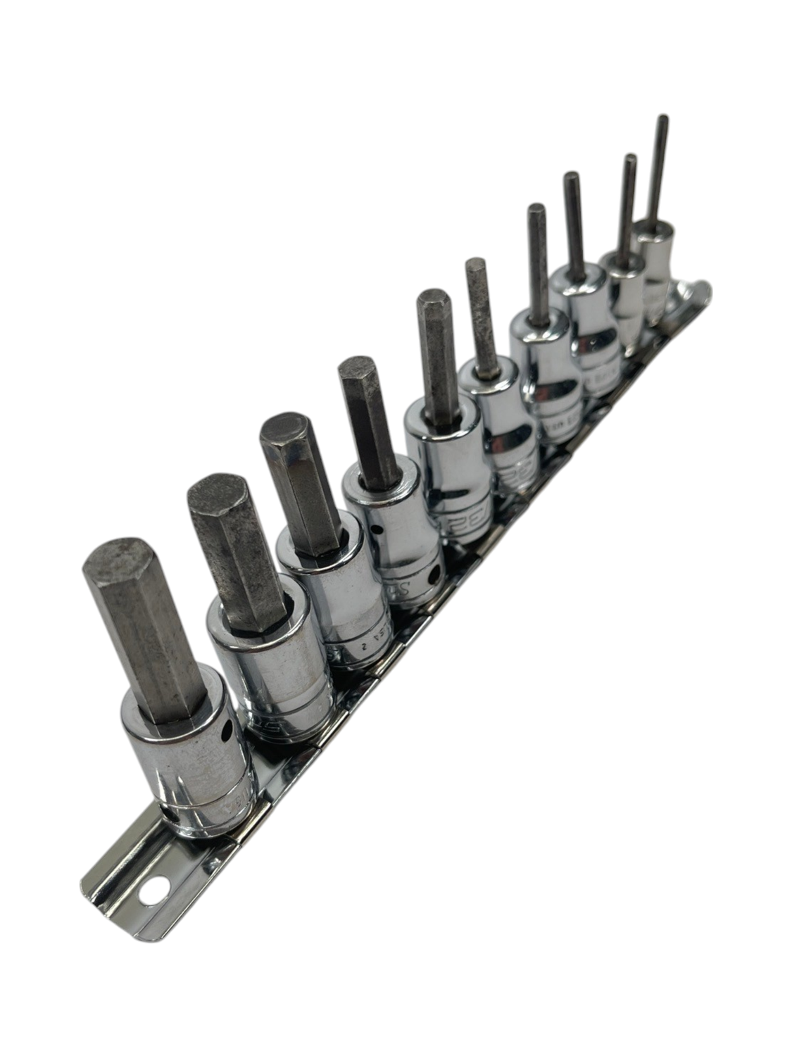 Snap On 10pc Standard Hex Bit Socket Set, (3/32-3/8”), 212EFTAY