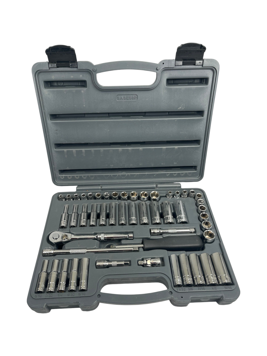 Matco Silver Eagle 1/4" Drive 52 Piece Chrome Master Socket Set, SASE50P