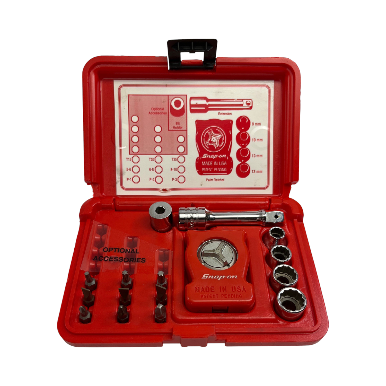 Snap On Palm Ratchet Kit, 117PALMSTR