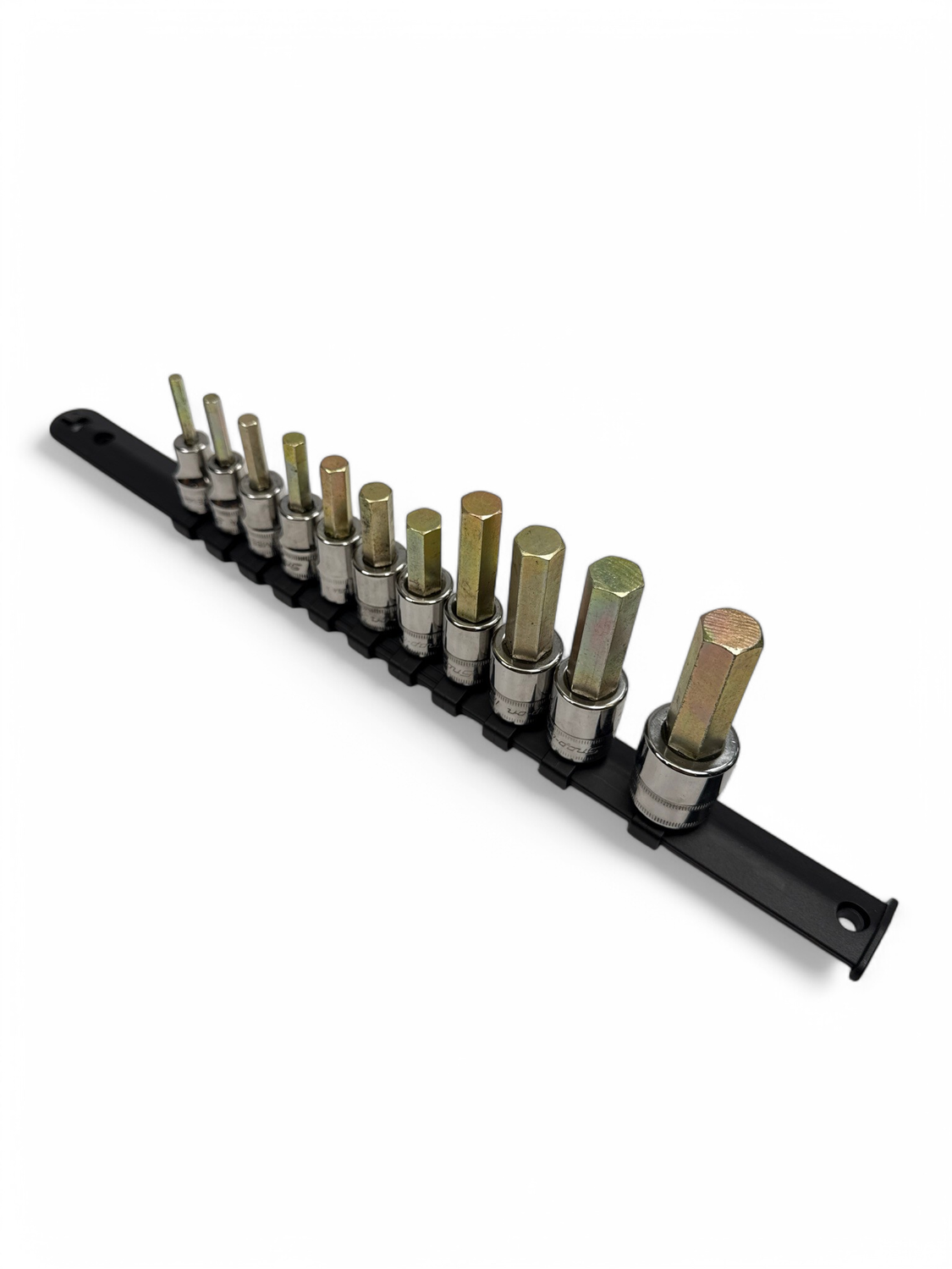 Snap On 11 Pc. 3/8" Drive Metric Standard Hex Bit Socket Set (4-14 mm) 211EFAMY
