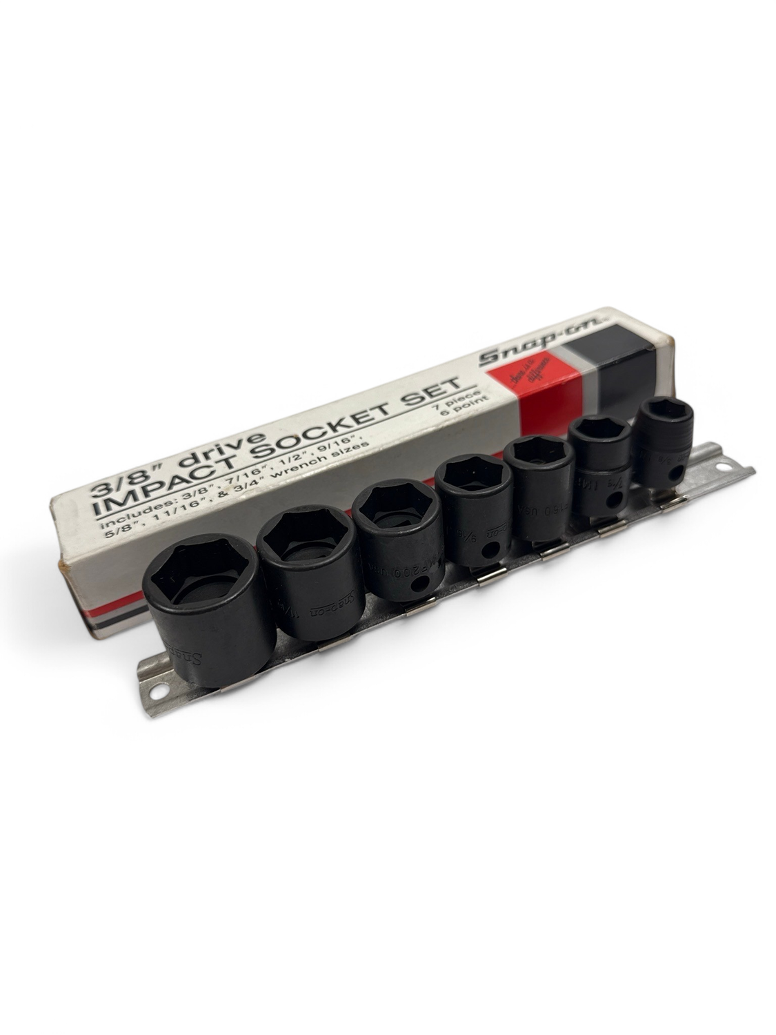 Snap On 7 pc 3/8" Drive 6-Point Metric Flank Drive Socket Set, 207IMFY