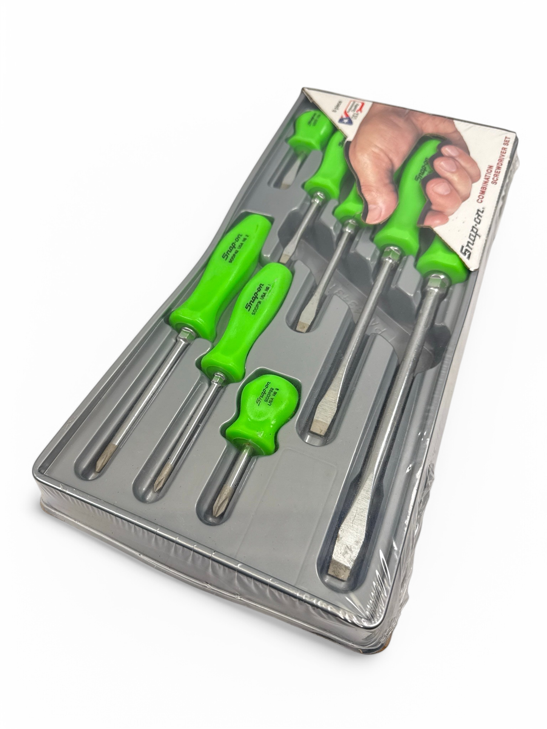 Snap On 8pc Hard Handle Combination Screwdriver Set, SDDX80G - Shop by ...