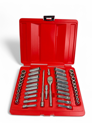Snap On 44 Pc. 1/4" Drive 6-Point Metric/ SAE General Service Set, 144TMPB