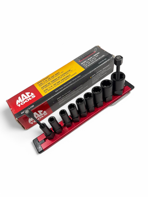 Mac Tools 9 Pc. 1/4" Drive R.B.R.T Metric Impact Foreign Object Removal (FOR) Extractor Socket Set, SMMPEX9RBRT