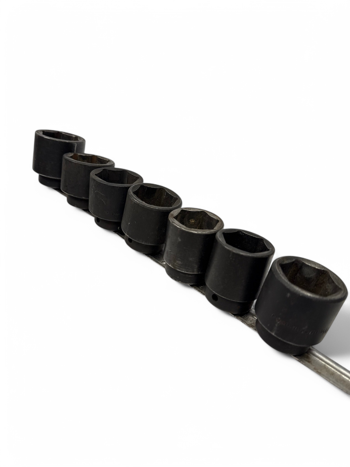 Snap on 7pc 1/2" Drive 6-Point SAE Flank Drive® Shallow Impact Socket Set, (1 5/16-1 9/16”), 309IMADDON
