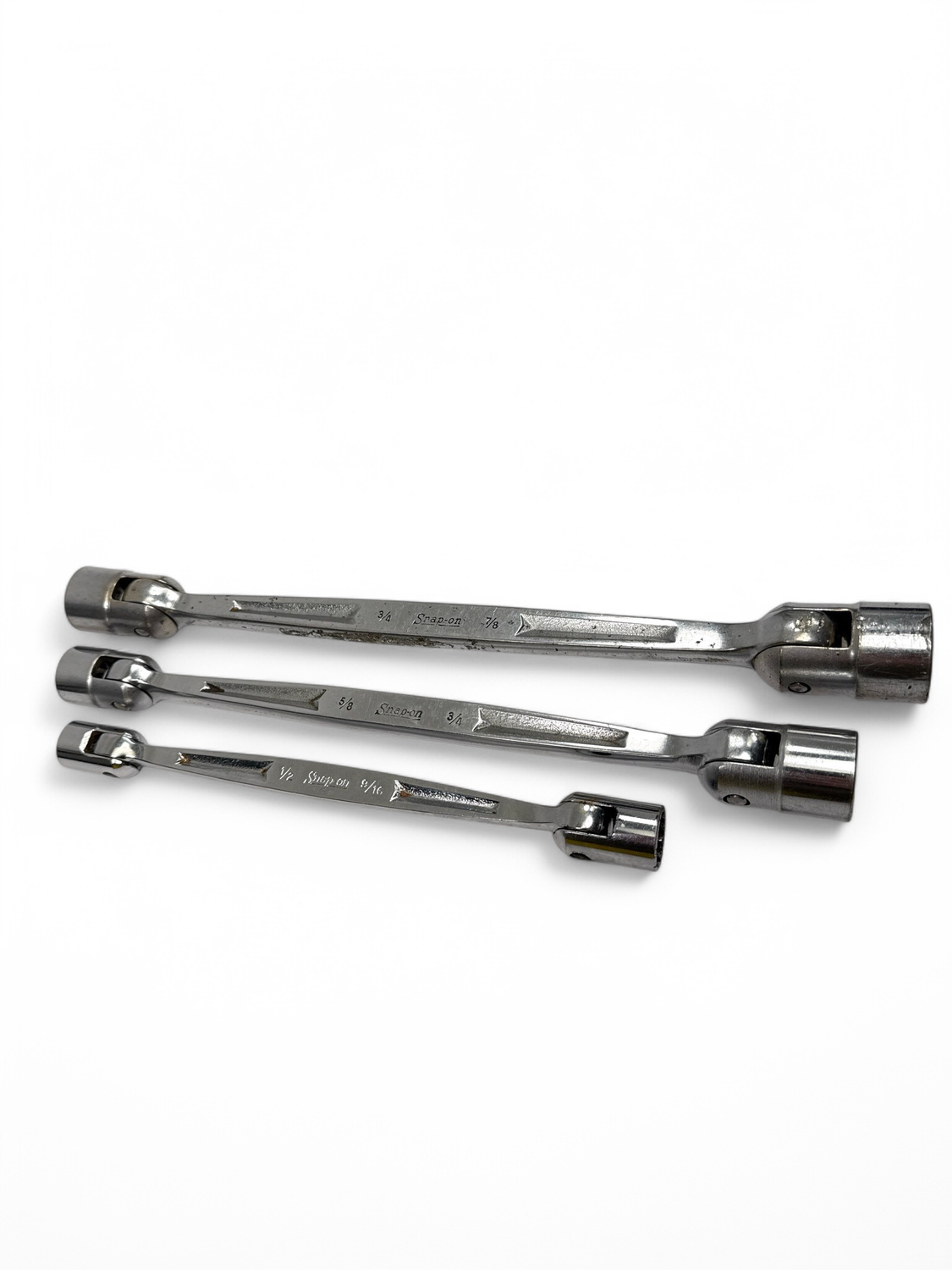 Snap On 3pc Double Flex Head Wrench, (1/2-7/8”)