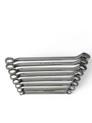 Snap On 8pc 12-Point SAE Flank Drive® 10° Offset Box Wrench, (3/8 - 1 5/16”),