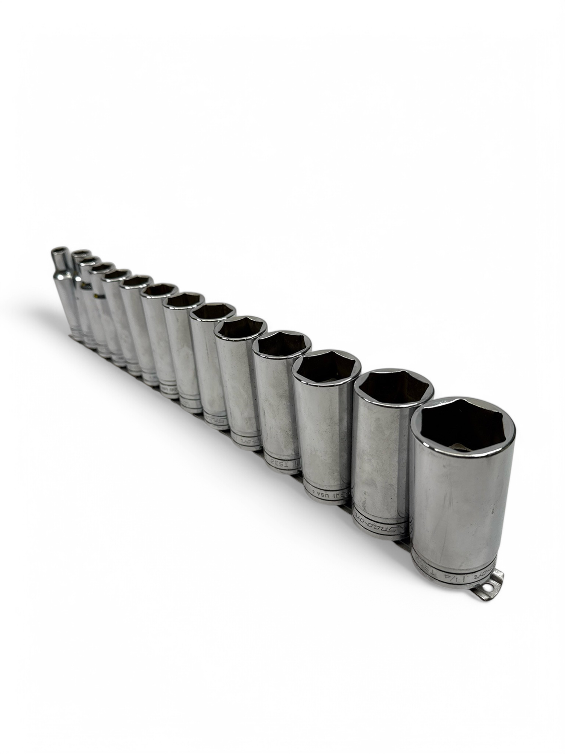Snap On 14 Pc. 1/2" Drive 6-Point SAE Flank Drive Deep Socket Set (3/8-1-1/4") 313TSYA