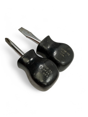 Snap On 2 Pc. Stubby Screwdriver Set, SDD1 & SDDP22