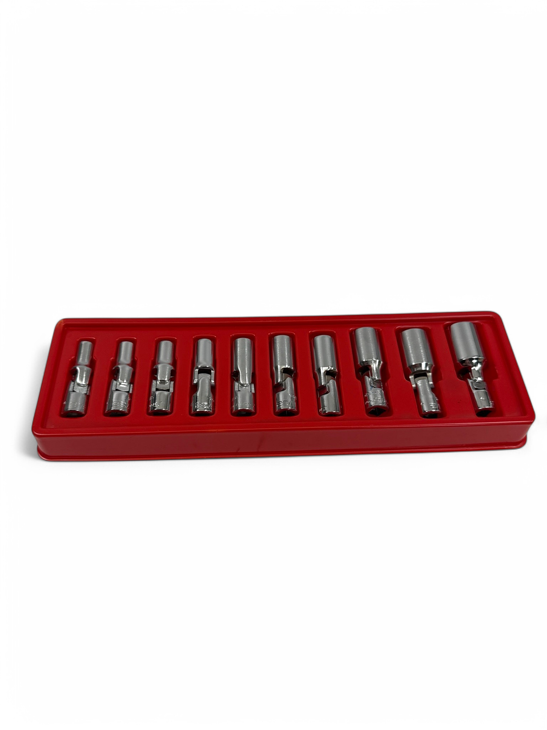 Snap On 10 pc 1/4" Drive 12-Point SAE Flank Drive Semi Deep Universal Socket Set (3/16-9/16”)