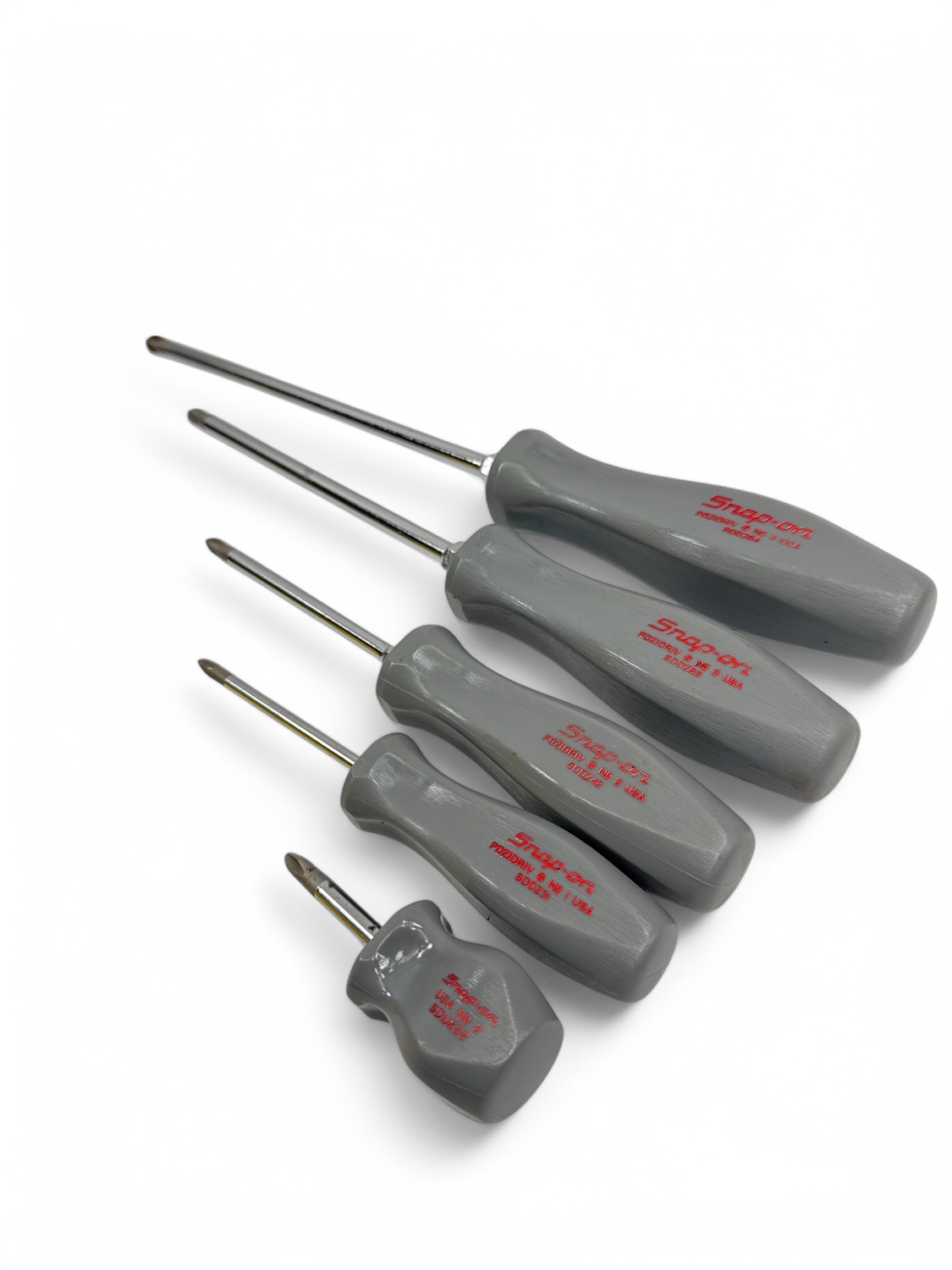 Snap On 5pc POZIDRIV Hard Handle Screwdriver Set