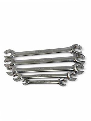 Snap On 5 Pc. 6-Point SAE Flank Drive Double End Flare Nut Wrench Set (1/4-13/16") RXFS605B