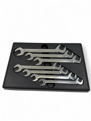 Snap On 7 Pc. Four-Way Angle Open-End Wrench Set(10-15mm and 17mm), SVSM807B