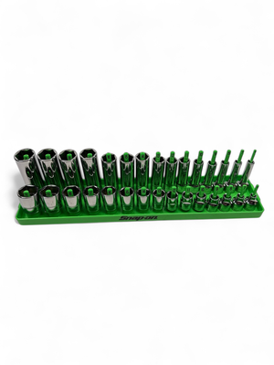Snap On 30 pc 3/8" Drive 6-Point Metric Flank Drive® Shallow/ Deep Combination Socket Set, (6-20mm), 224SFFSM
