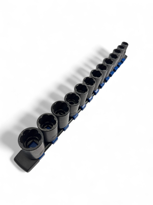 Blue Point 13 pc 3/8" Drive Metric/ SAE Shallow Twist Impact Socket Set, 213TFSYA