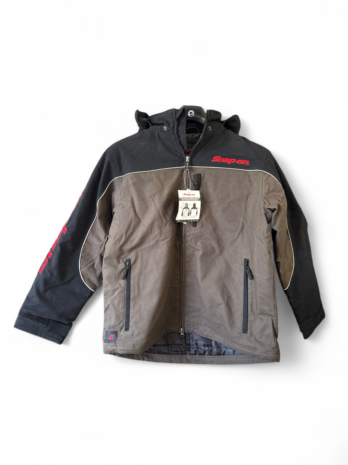 Snap On Insulated Zip Up Hooded Jacket