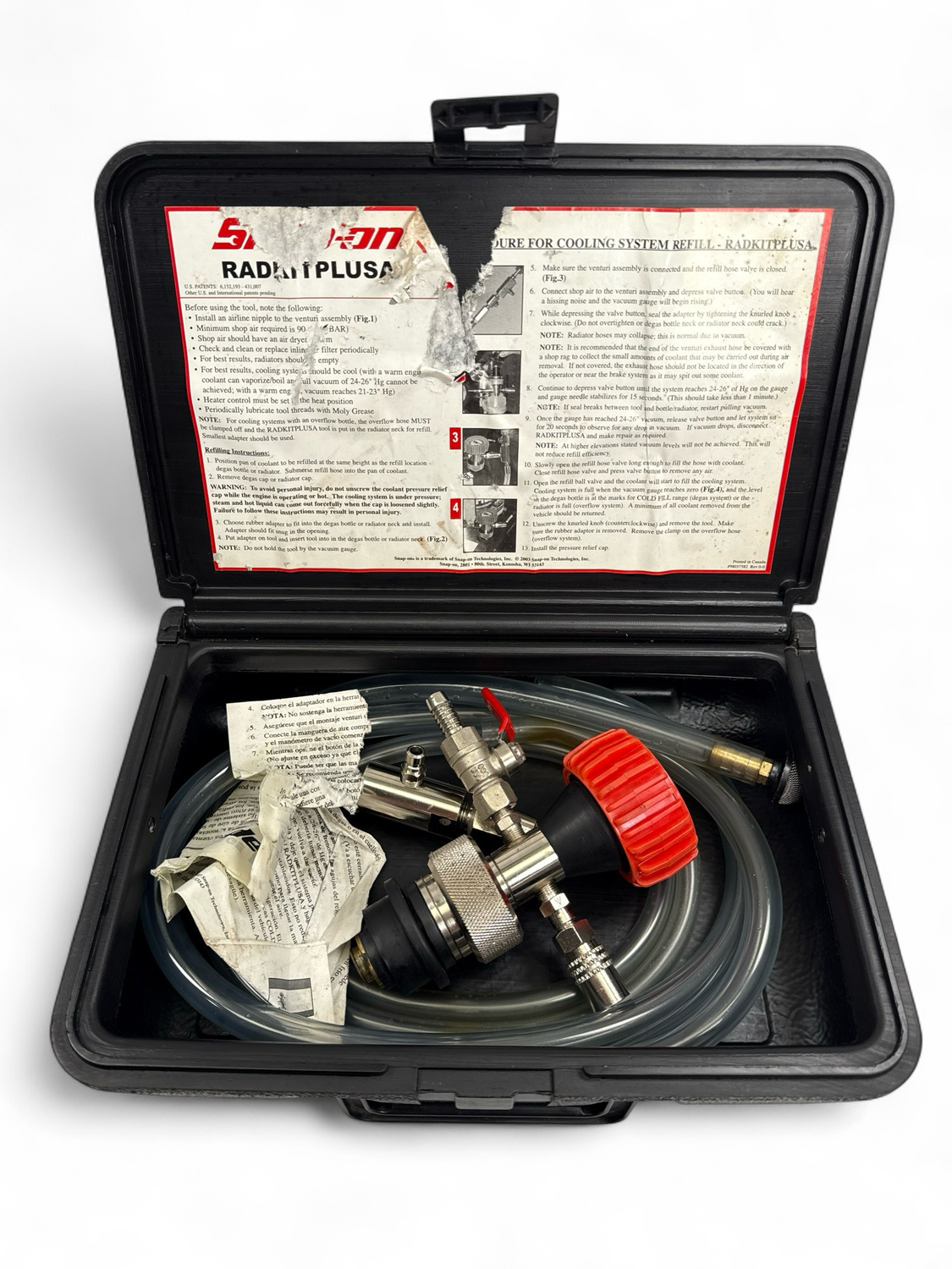 Snap On Cooling System Vacuum/ Filler, RADKITPLUSA