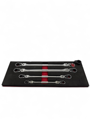 EZ Red Double Box Locking Flex Head Wrench, EZWR5ML
