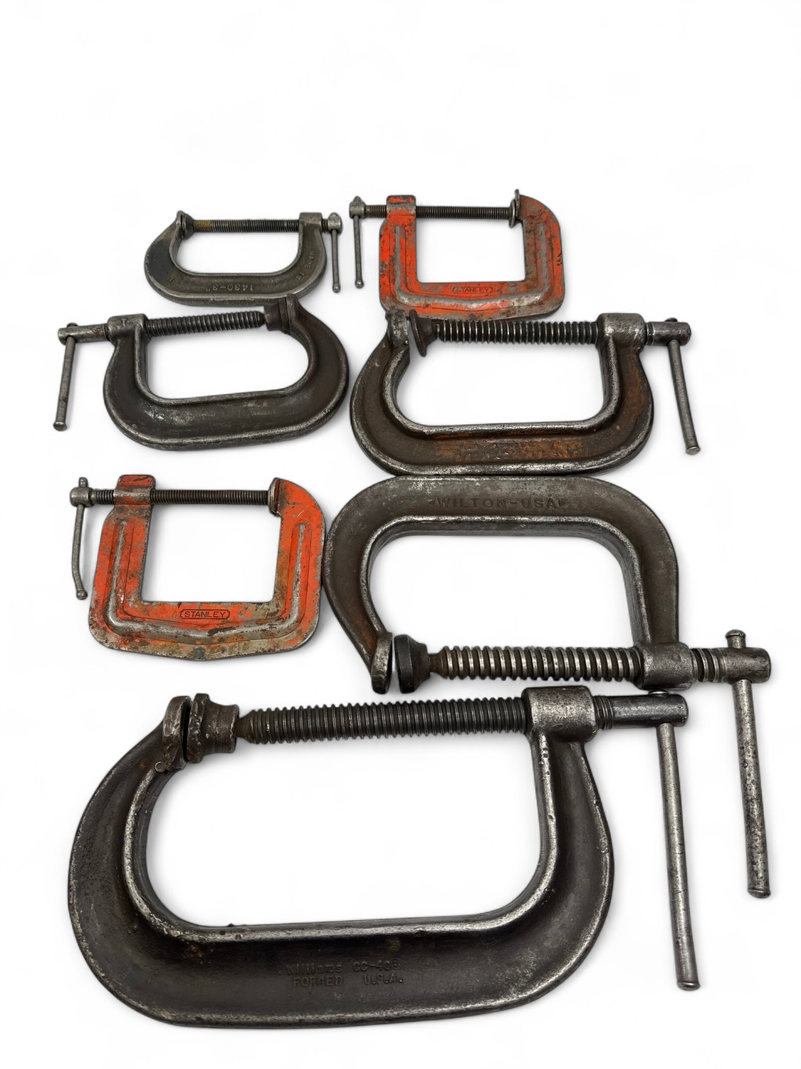 Wilton, Williams & More USA 7pc C Clamp Lot