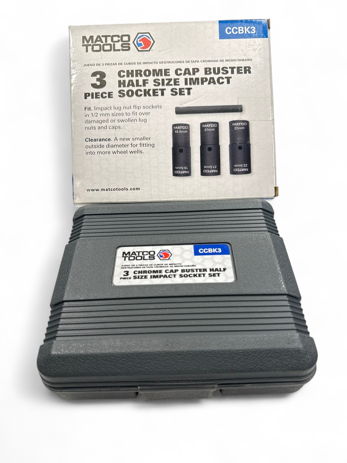 Matco 3 Pc Chrome Cap Buster Kit, CCBK3