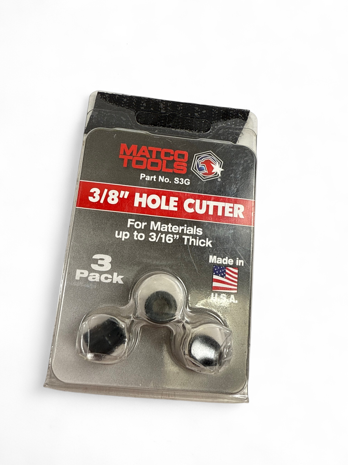 Matco 3pc 3/8” Hole Cutter, S3G