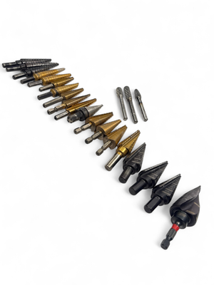 Unibit Drill & Burr Bit 22 Pc Lot Unibit Drill & Burr Bit 22 Pc Lot