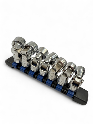 Snap On 7 pc 3/8" Drive 6-Point SAE Flank Drive® Shallow Universal Socket Set (7/16-3/4"), 206AFSA