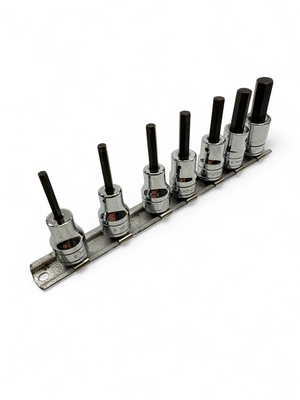 Snap On 7 pc 3/8" Drive SAE Standard Hex Bit Socket Set (9/64-3/8"), 208EFAY