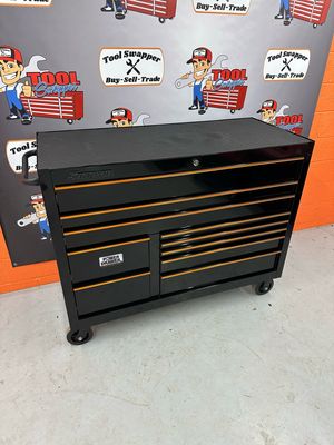 Snap On 55" 10-Drawer Double-Bank Classic Series Three Extra Wide Drawer Roll Cab with Power Drawer and Speed Drawer, KCP1422PXY