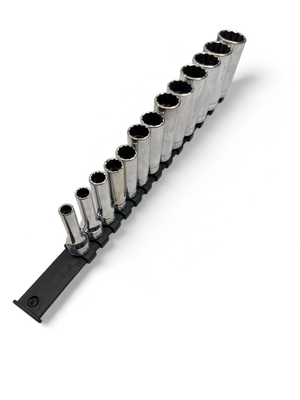Snap On 13 pc 3/8" Drive 12-Point SAE Deep Flank Drive® Socket Set, 214SFY, (5/16-1”)
