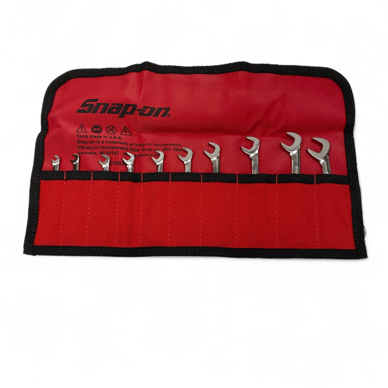 Snap On 10 pc Metric 15°/ 60° Offset Open-End Ignition
