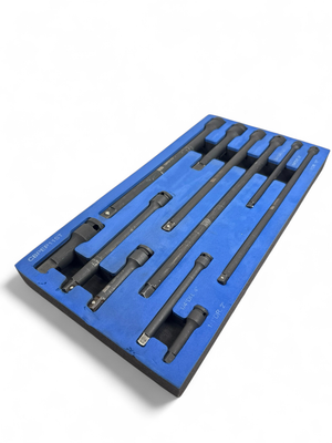 Cornwell Blue Power 11 Piece 1/4", 3/8" & 1/2" Drive Extension Set, CBPEP11ST