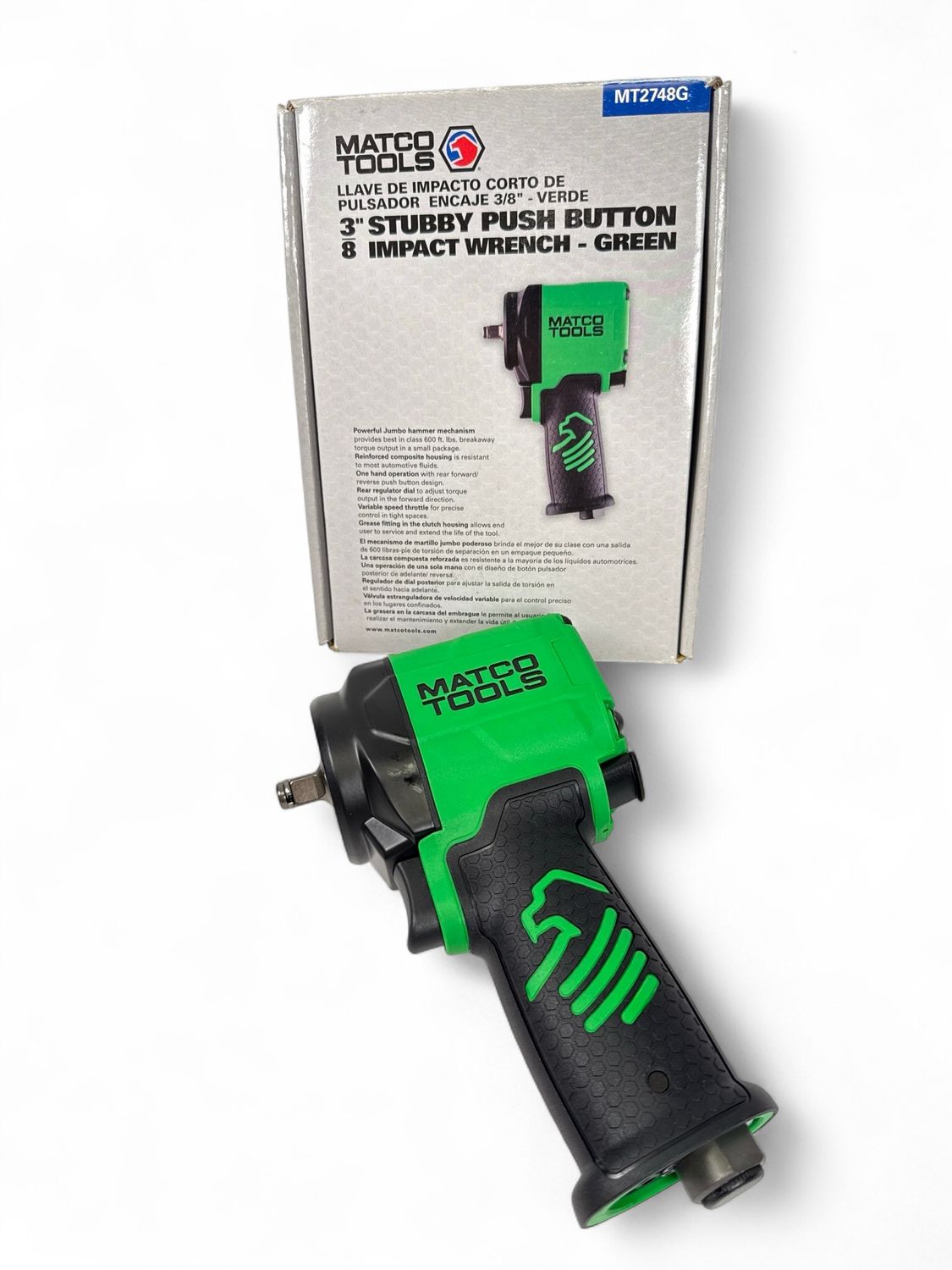 Matco Tools 3/8” Drive Stubby Impact Wrench, MT2748